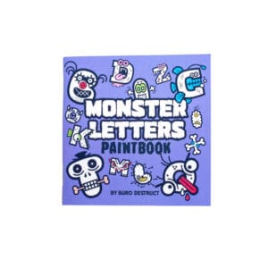 Büro Destruct - BD Monster Letters Paintbook (Malbuch)