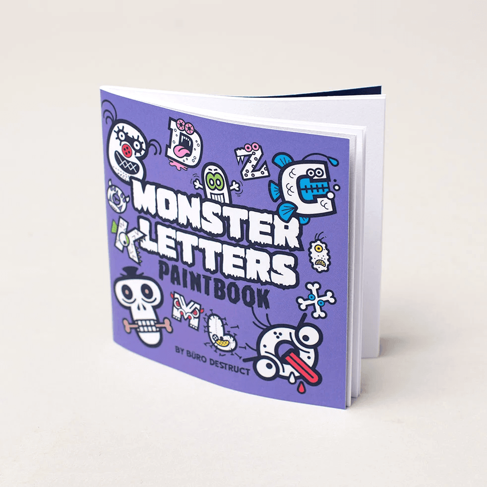 Büro Destruct - BD Monster Letters Paintbook (Malbuch) – Bild 2