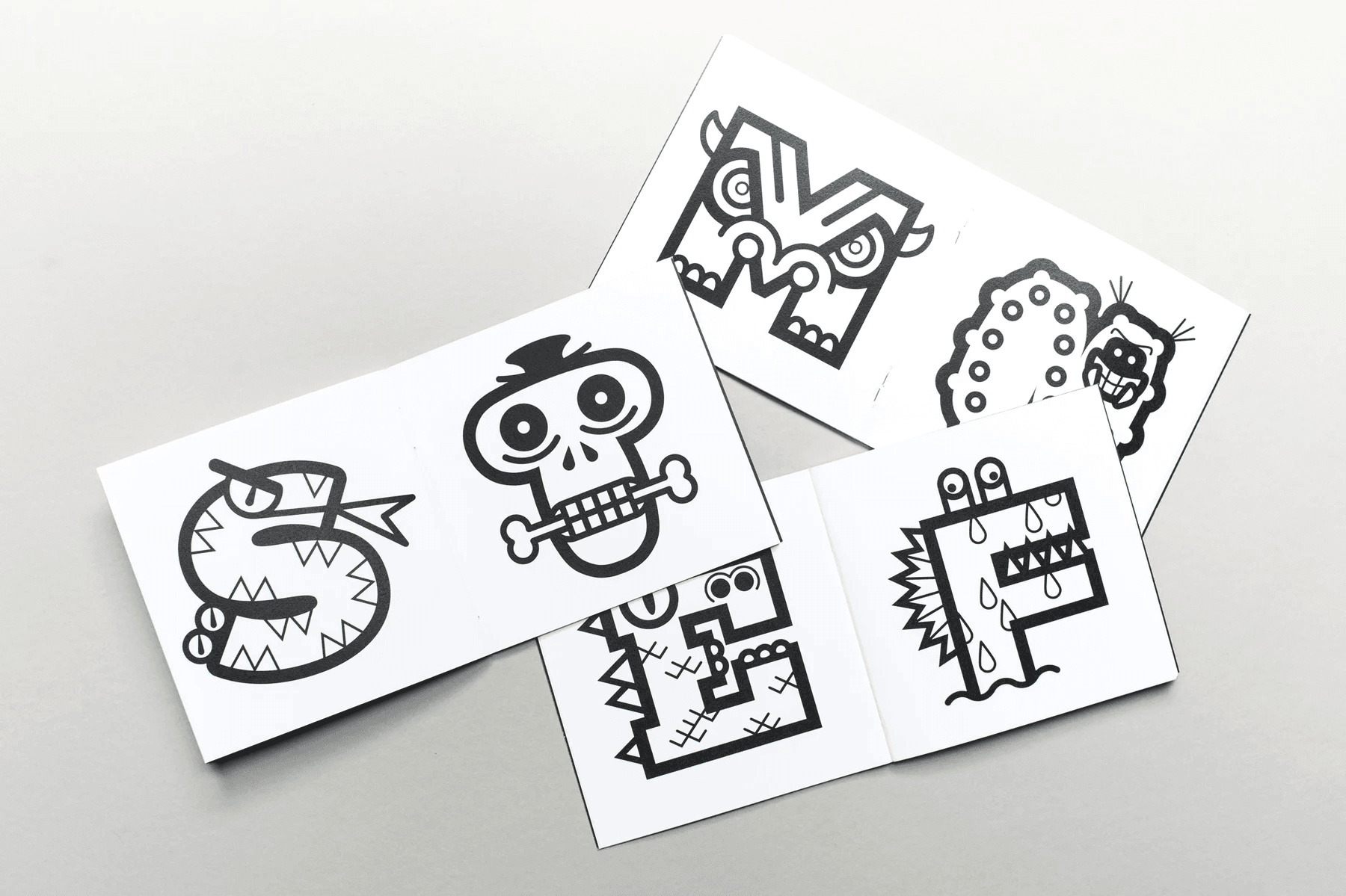 Büro Destruct - BD Monster Letters Paintbook (Malbuch) – Bild 3