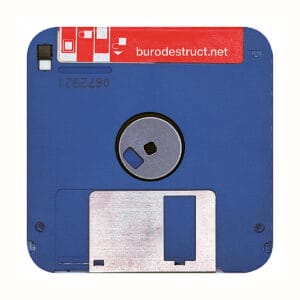 Alternative view of Büro Destruct - BD Floppy-Disk Beer Coasters (6-Pack)