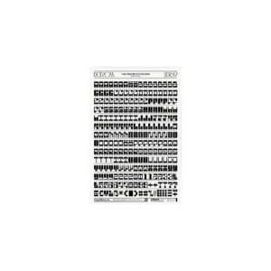 Büro Destruct - BD Kickrom Mono Font Rub On (Letraset)